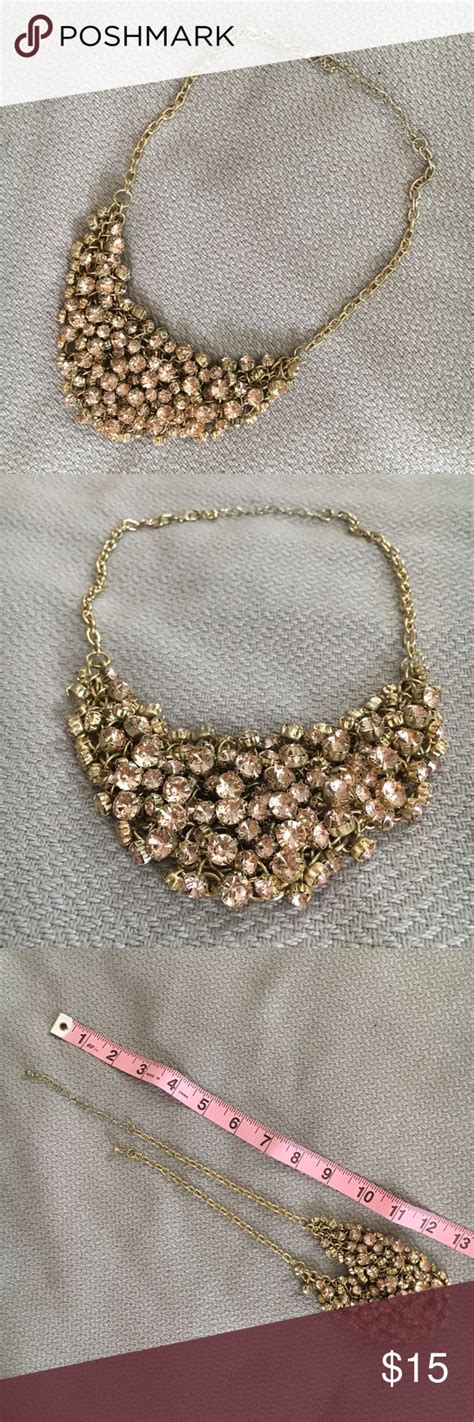 Millennial Pink And Gold Statement Necklace Gold Statement Necklace