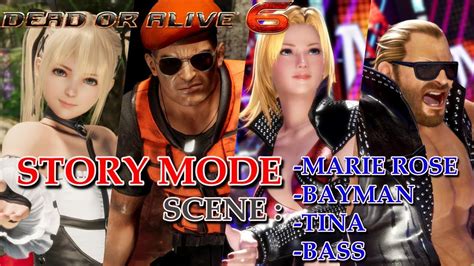 Dead Or Alive 6 Story Mode Scene Marie Rose Bayman Tina And Bass
