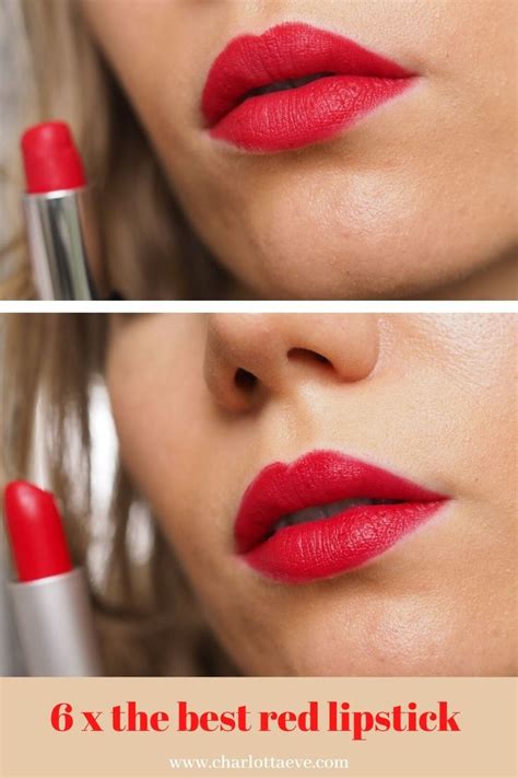 6 X The Perfect Red Lipstick Charlotta Eve