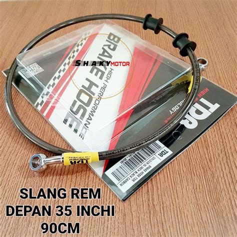 Slang Rem Cakram Depan 35 Inchi Black Carbon Tdr Tdr Racing Lazada