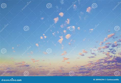 Sunset Sky Stock Photo Image Of Tranquil Landscape 38996394