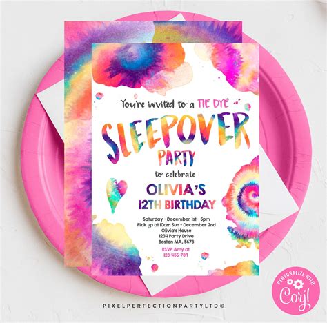 Sleepover Party Invite Template