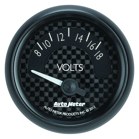 Auto Meter® 8092 Gt Series 2 116 Voltmeter Gauge 8 18v