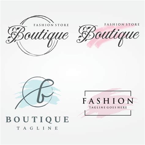 Women Fashion Logo Template With Clothes Hanger Luxury Clotheslogo