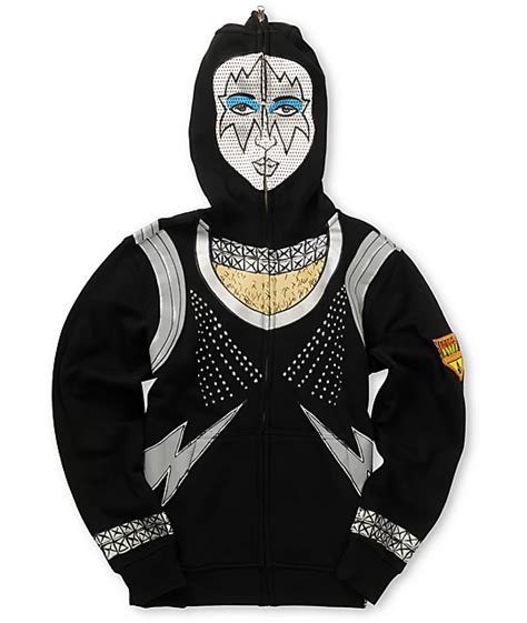 Volcom Boys Kiss Zip Up Tommy Thayer Face Mask Hoodie Zumiez