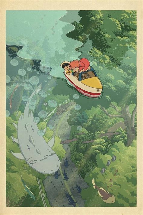 Ponyo Ponyo Ponyo Fishy In The Sea Studio Ghibli Art Ghibli Art
