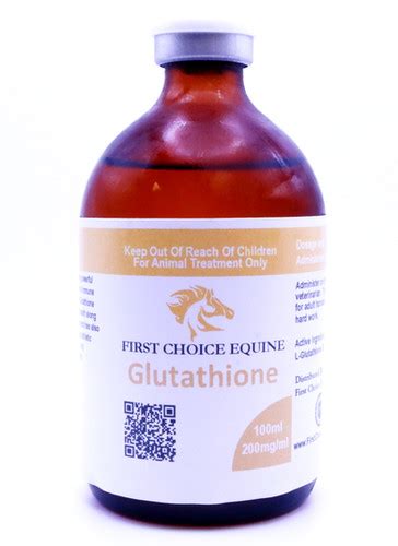 Glutathione 200mgml 100ml First Choice Equine