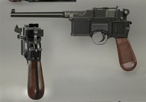 Gun Mauser C96 Cgtrader