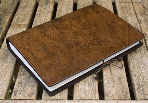 A4 Large Classic Leather Bound Journal Dark Brown Leather Etsy