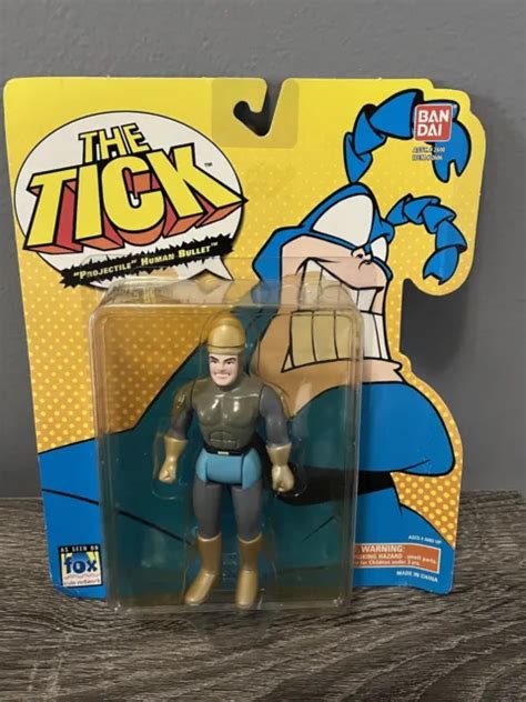 VINTAGE THE TICK PROJECTILE HUMAN BULLET Figure 1994 BanDai Toys NEW