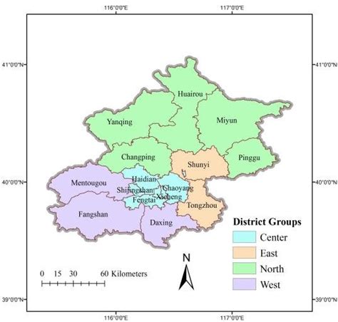 Beijing District Map