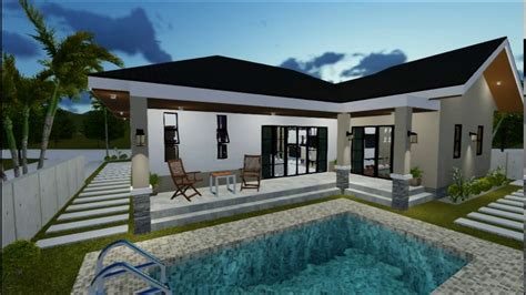 Check spelling or type a new query. Bungalow House Design With Swimming Pool - Pin On Villa ...