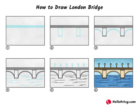 How To Draw London Bridge Helloartsy