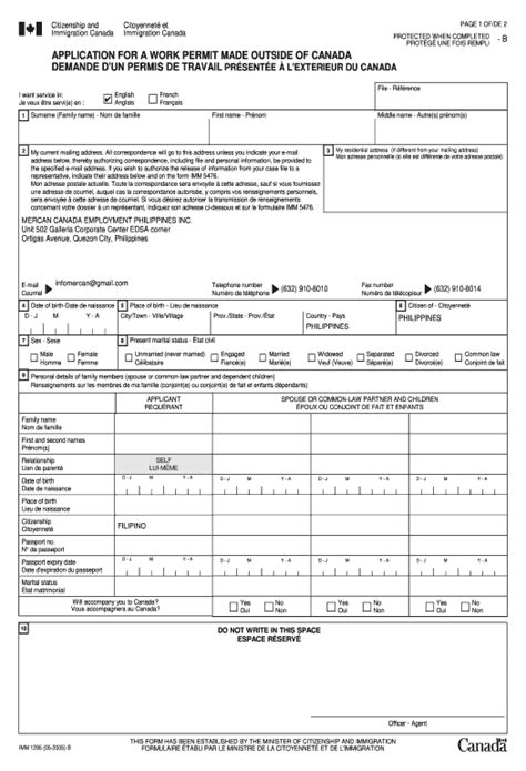 Fill Out Canada Visa Application Form No Download Needed Pre Fill Slate