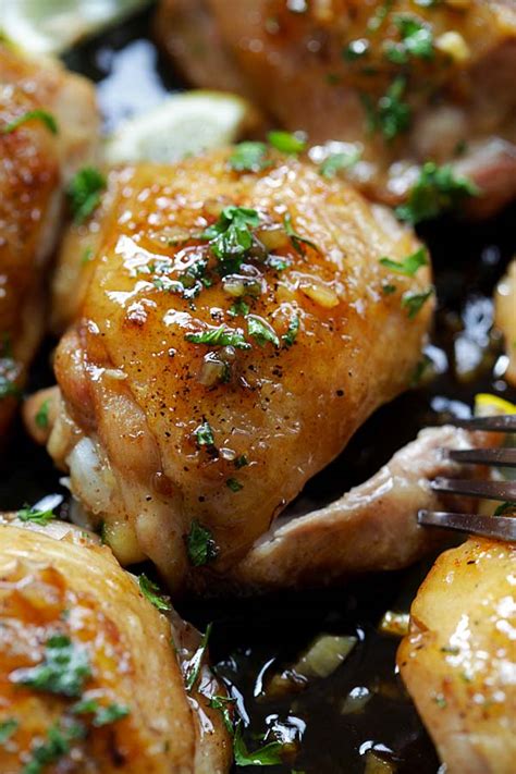 These delicious pan seared chicken thighs make for a. Brown Butter Honey Garlic Chicken - Rasa Malaysia