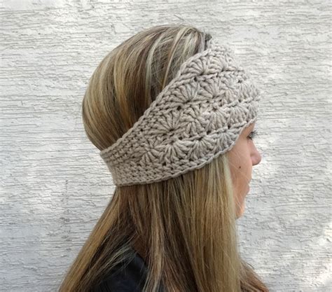 Crochet Ear Warmer Winter Headband Womens Crochet By Knitsbyvara