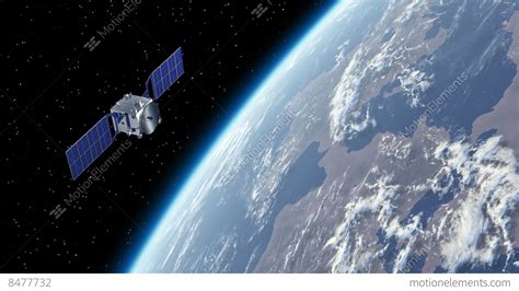 Satellite Orbiting Earth Stock Animation 8477732