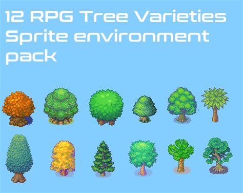 Rpg Environment Tree Sprites Pack Release Announcements