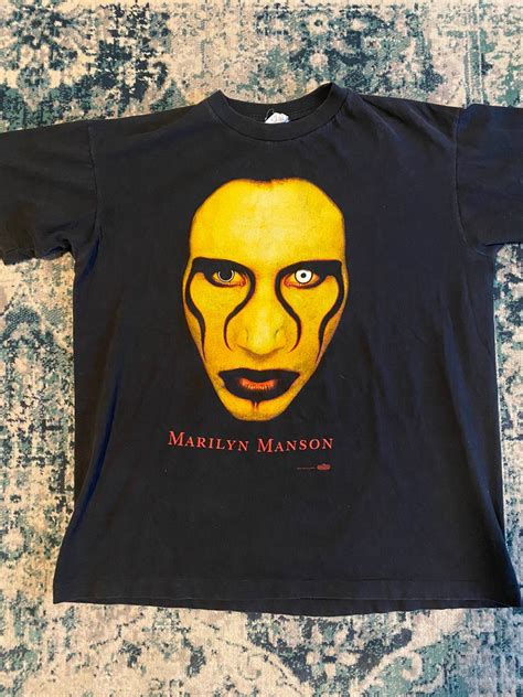 vintage vintage marilyn manson sex is dead tee shirt 1997 uzi grailed