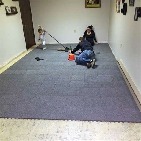Floating Basement Floor And Carpet Tiles Raised Basement Carpet