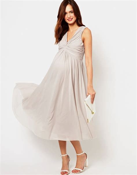 Finding a gorgeous wedding guest outfit can be tricky enough, and if you've got a plus one in the form of a baby bump to contend with, your options get a whole lot more. Wedding Pastel Maternity Wedding Guest Bridesmaid Dresses ...