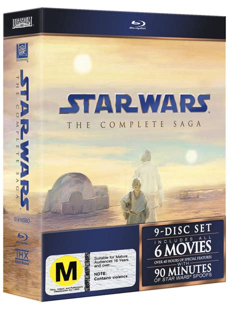 Star Wars The Complete Saga Box Set Blu Ray Buy Now At Mighty Ape Nz