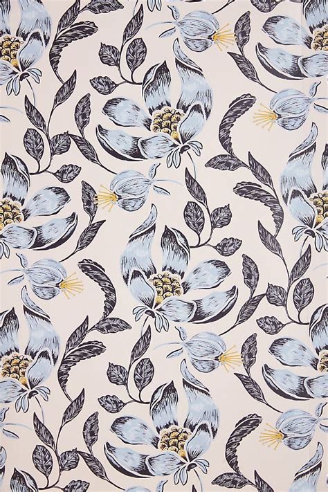 Anthropologie Magnolia Blossoms Wallpaper Anthropologie In 2020