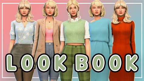 👠 Business Casual Lookbook The Sims 4 Create A Sim Cc Links Youtube