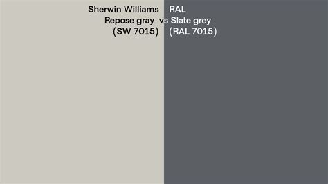 Sherwin Williams Repose Gray Sw Vs Ral Slate Grey Ral
