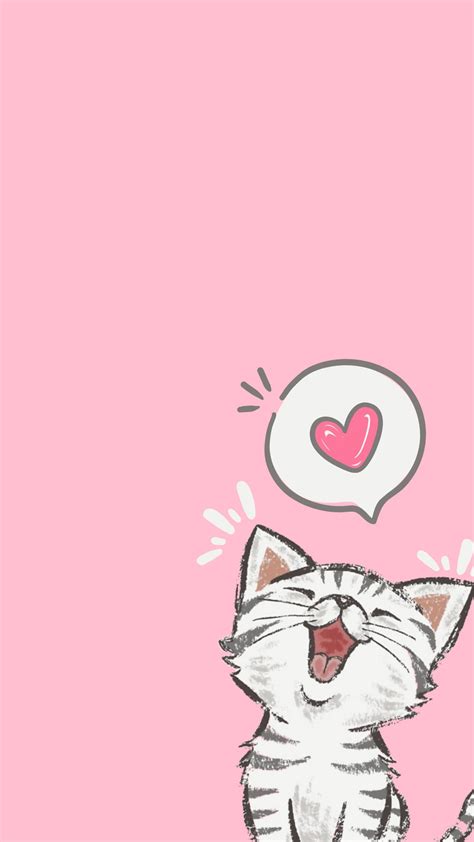 Cute Pink Cats Wallpapers Wallpaper Cave