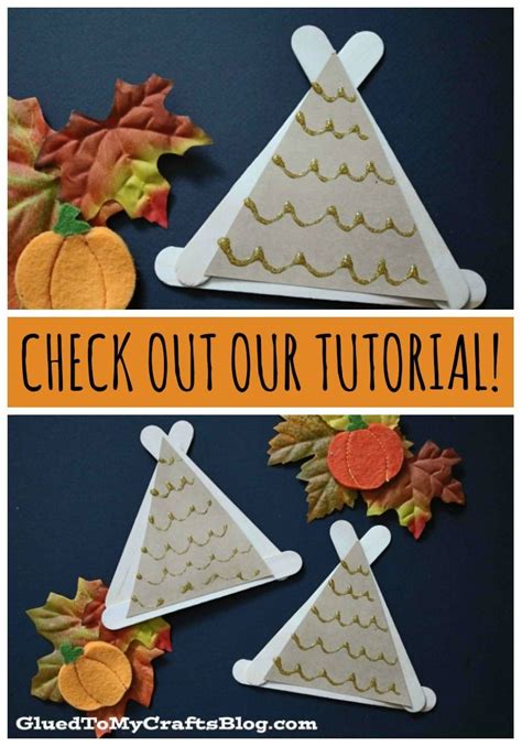 Popsicle Stick Teepees Crafts For Kids Craft Stick Crafts Crafts