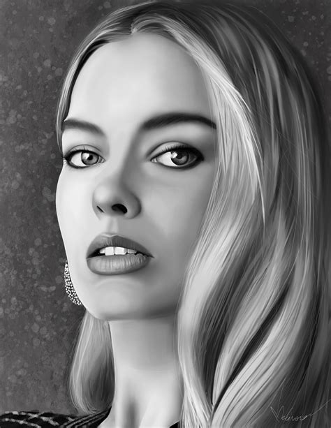 Artstation Margot Robbie Portrait