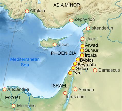 Phoenician Civilization Map