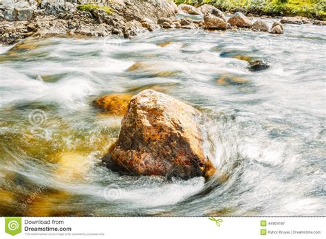 Norway Nature Cold Water Mountain River Stock Image Image Of Idyllic