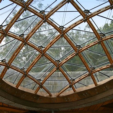 Timber Glass Roof A Frameless Glass Roof Деревянная архитектура Геодезический купол Архитектура