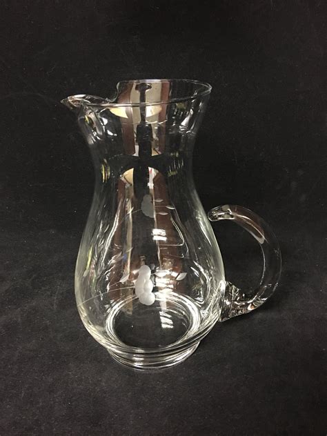 Vintage Princess House Crystal Pitcher and Tall Ice Tea Glasses in