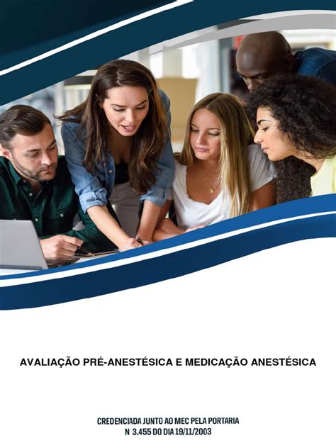 Avaliação Pré Anestésica E Medicação Anestésica Pdf Dor Anestesia