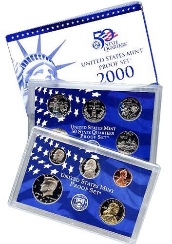 2000 Proof Set Golden Eagle Coins