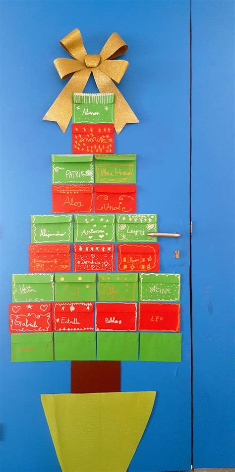 Encuentra árboles de navidad en mercadolibre.com.mx! Decoración navideña de la puerta del aula ~ Una Pizca de ...