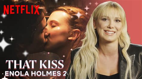 Millie Bobby Brown On Her Kissing Scene With Louis Partridge Enola Holmes Netflix