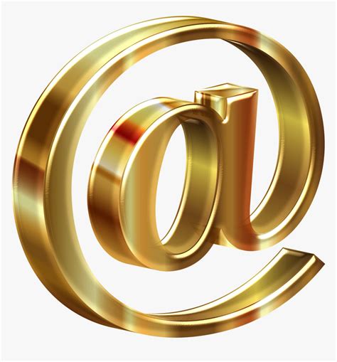 Gold Icon Mail PNG