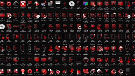 Hud Red Icons Theme For Windows 7810 Youtube