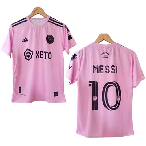 Lionel Messi Inter Miami Adidas Authentic Xl Pink Home Soccer My Xxx Hot Girl