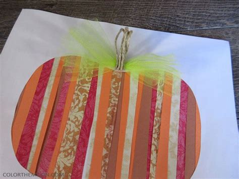 Paper Strips Pumpkin An Easy Fall Craft For Kids Artofit