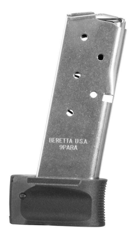 Beretta Apx Carry Magazine 9mm Luger 8 Rounds Steel Body Polymer Base