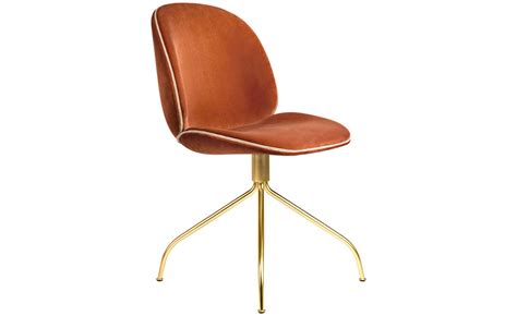 Beetle Upholstered Dining Chair With Swivel Base