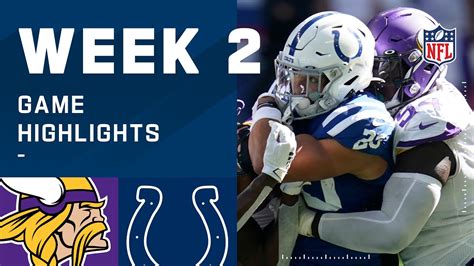 Vikings Vs Colts Week 2 Highlights Nfl 2020 Youtube