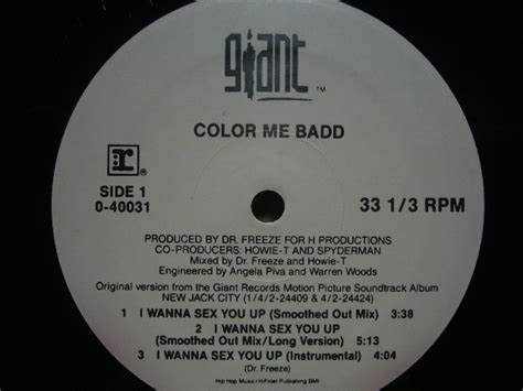 Color Me Badd I Wanna Sex You Up Source Records ソースレコード）