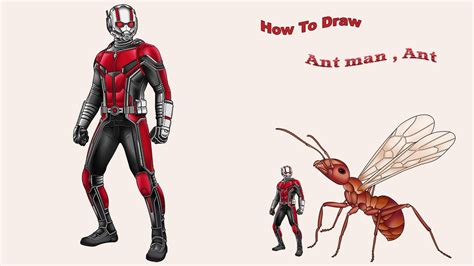 How To Draw Ant Man Youtube