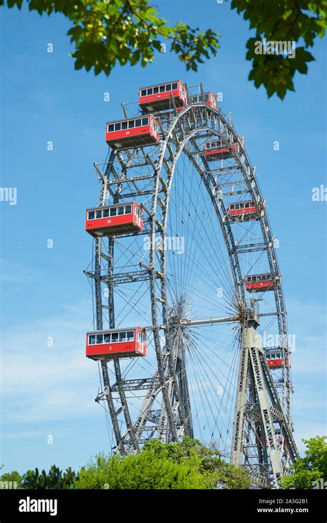 Vienna Austria June 26 2019 Ferris Wheel Of Vienna Prater Park
